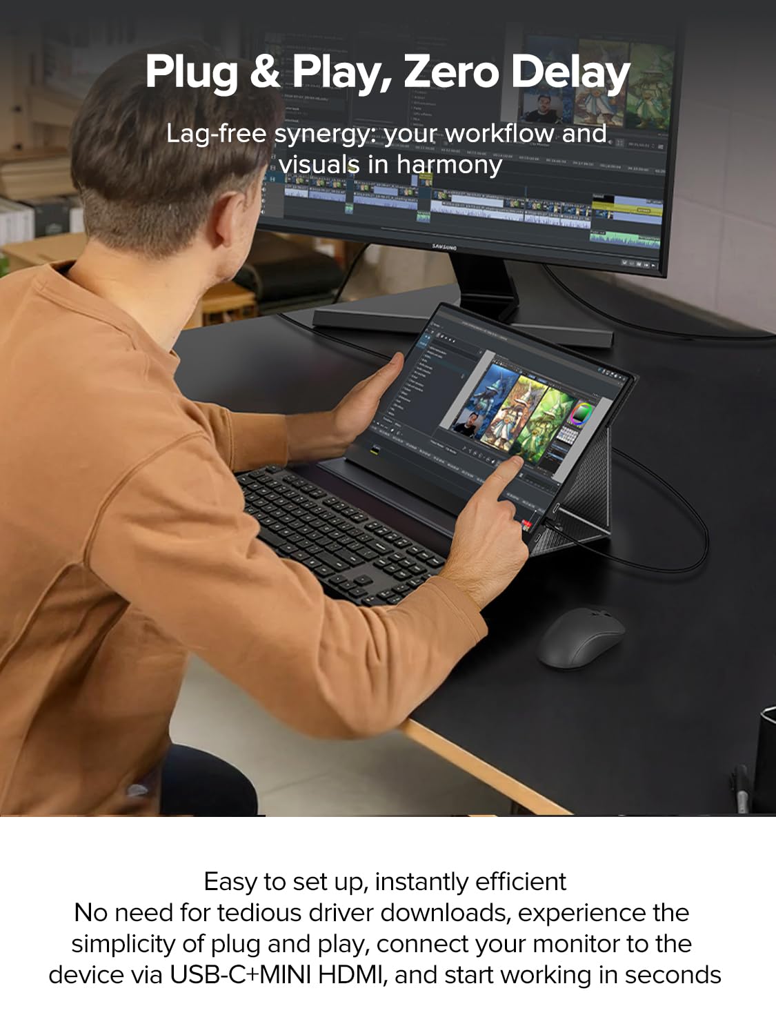 メモリー EVICIV PortableMonitor, 15.6 Inch, 4K Amazon.com: EVICIV Portable Monitor Touchscreen 15.6 FHD